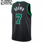 Maillot NBA Boston Celtics Jaylen Brown 7 Jordan 2022-23 Statement Edition Vert Swingman - Enfant